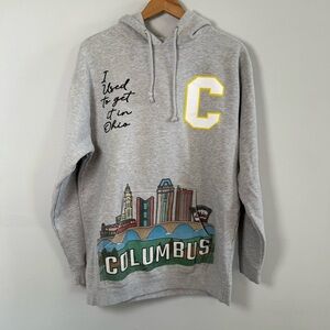 Hype 614  “I used to get it in Ohio” Black Market Graphic Hoodie, Size L